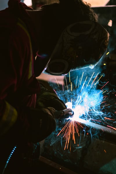 How can welders be exposed to hazardous fumes? Steel welding produces smoke and airborne particles.