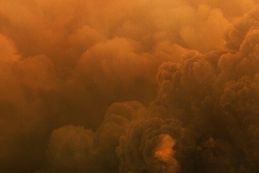 Smoke and dust to represent NFPA 484 standards.